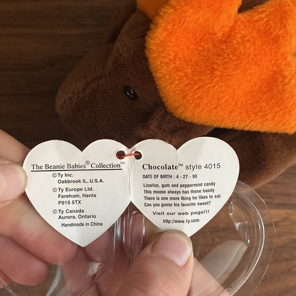 Chocolate Beanie Baby Moose 1993 - Picture 4 of 4